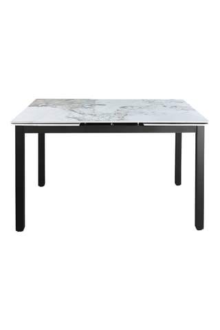 Table à manger extensible en céramique Darwin - 200 x 107 x 76 cm