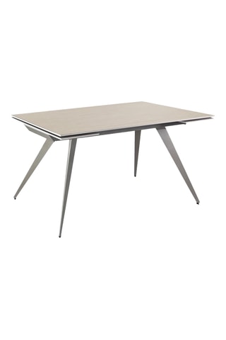Table à manger extensible en céramique Micciu - 140/200 x 75 x 81 cm