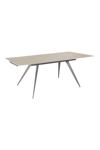 Table à manger extensible en céramique Micciu - 140/200 x 75 x 81 cm