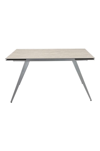 Table à manger extensible en céramique Micciu - 140/200 x 75 x 81 cm