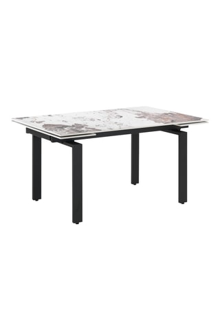 Table à manger extensible en céramique Devin - 140/200 x 76 x 90 cm