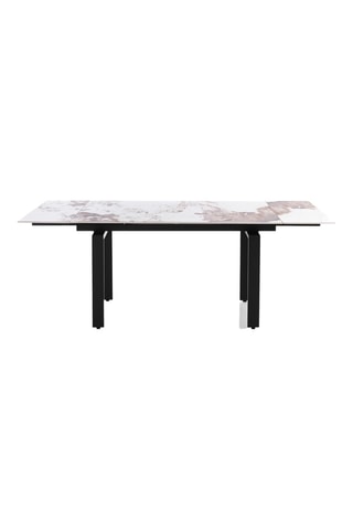Table à manger extensible en céramique Devin - 140/200 x 76 x 90 cm