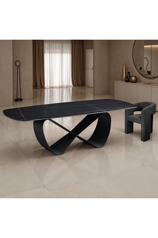 Table à manger en céramique Infinity - 75 x 110 x 240 cm