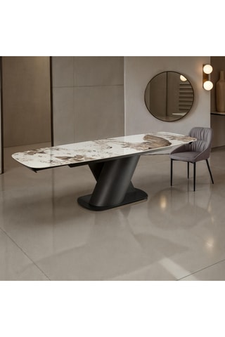 Table à manger extensible en céramique Jan - 180/260 x 75 x 90 cm
