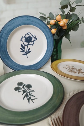 4 assiettes plates - 28 cm