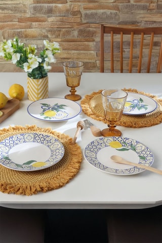 4 assiettes à dessert - 20 cm