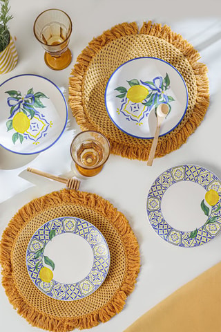 4 assiettes à dessert - 20 cm