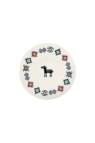6 assiettes à dessert en porcelaine - 20 cm