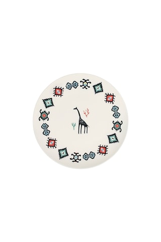 6 assiettes à dessert en porcelaine - 20 cm