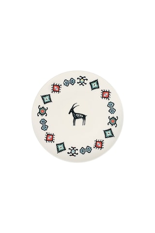 6 assiettes à dessert en porcelaine - 20 cm