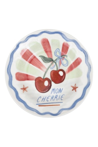 2 assiettes creuses en céramique - 22 cm