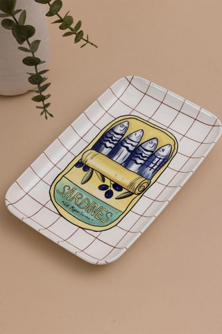 Plat de service en céramique - 31 x 20 x 1 cm