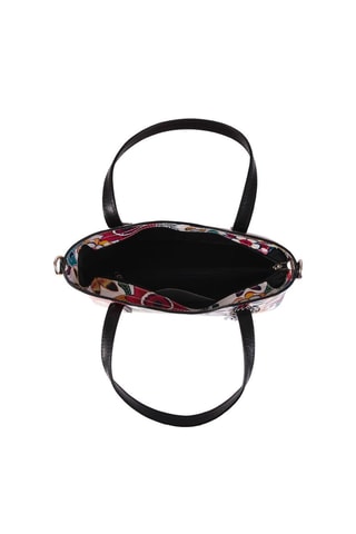 Sac à main en cuir Cicile - Blanc et noir - Anna Morellini - Blanc et noir