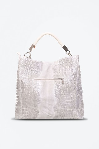 Shopping bag in pelle - Beige