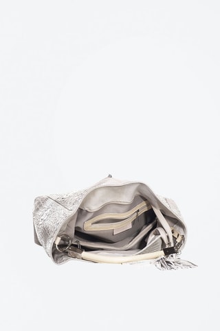 Shopping bag in pelle - Beige