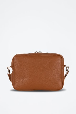 Sac bandoulière en cuir Erminia - Camel - Marron