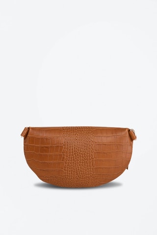 Marsupio in pelle Azzurra Cammello - Marrone