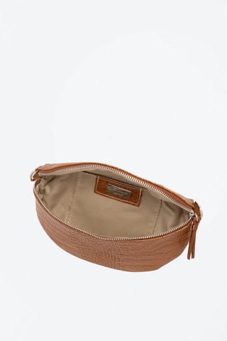 Marsupio in pelle Azzurra Cammello - Marrone