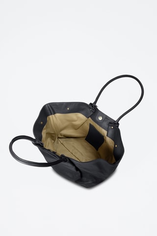 Cabas en cuir Rolanta - Noir