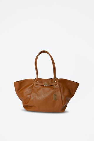 Cabas en cuir Rolanta - Marron