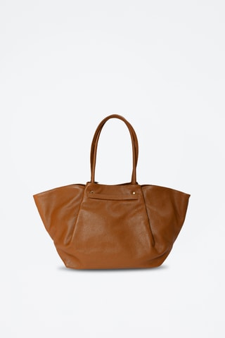 Cabas en cuir Rolanta - Marron