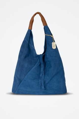 Shopping bag in pelle Eleonora - Blu