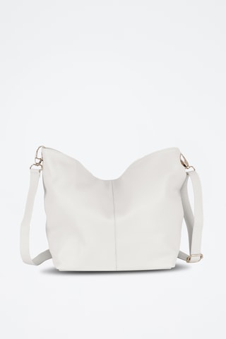 Borsa a tracolla in pelle Trapani - Bianco