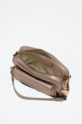 Borsa a tracolla in pelle Agnesina - Dorato e rosa