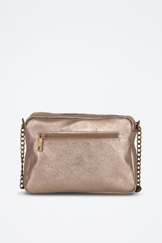 Borsa a tracolla in pelle Agnesina - Dorato e rosa