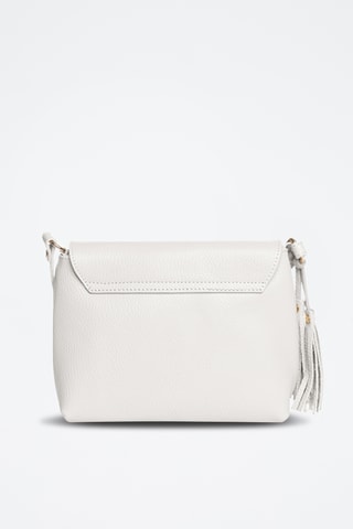 Sac bandoulière en cuir Bagni - Blanc