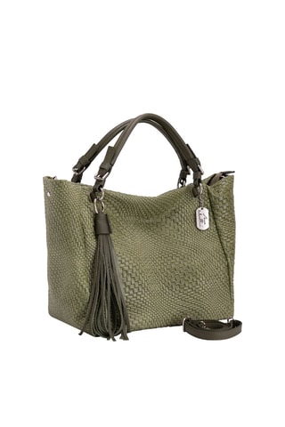 Shopping bag in pelle Solana - Verde