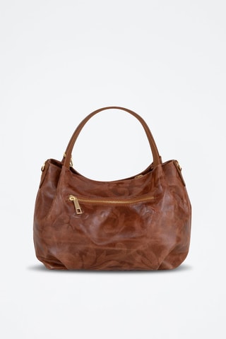 Sac à main en cuir Clarissa - Marron