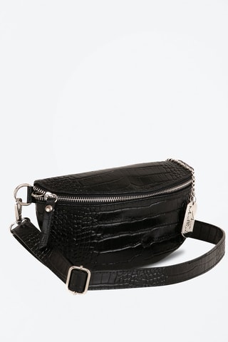 Marsupio in pelle Azzurra Nero  - Nero