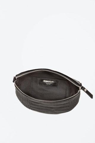 Marsupio in pelle Azzurra Nero  - Nero