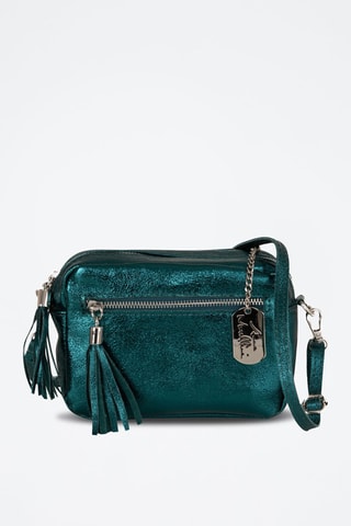 Borsa a tracolla in pelle Abriana - Verde