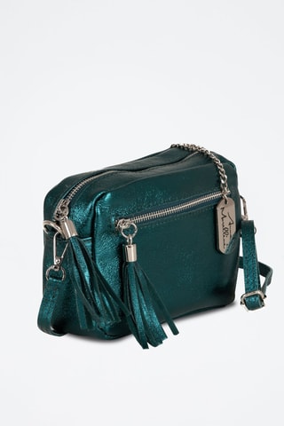 Borsa a tracolla in pelle Abriana - Verde
