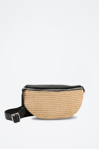 Borsa a tracolla in pelle - Nero
