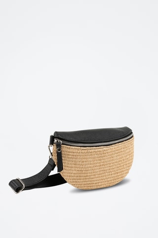 Borsa a tracolla in pelle - Nero