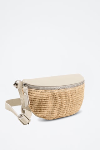 Borsa a tracolla in pelle - Beige