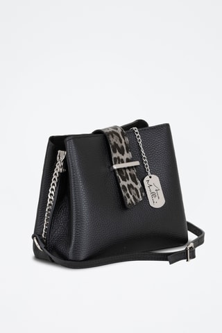 Borsa a tracolla in pelle Norina - Nero