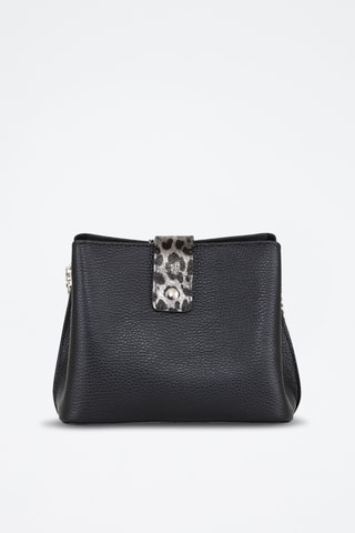 Borsa a tracolla in pelle Norina - Nero