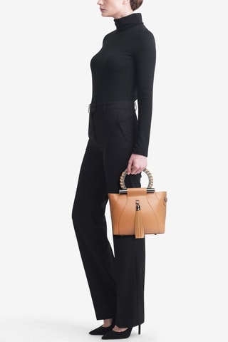 Sac à main en cuir Garlate - Marron