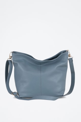 Sac bandoulière en cuir Trapani - Bleu