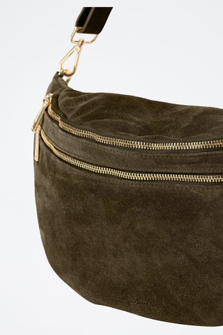Sac banane en nubuck Iolanda - Vert