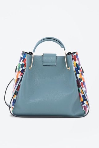 Sac à main en cuir Anna Signature \#016 - Anna Morellini - Bleu