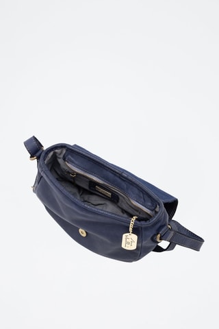 Sac bandoulière en cuir Luigia - Bleu