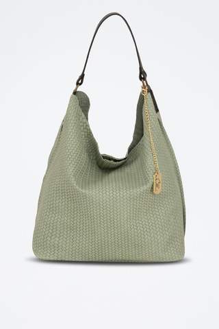 Sac porté épaule en cuir Sebastiana - Vert