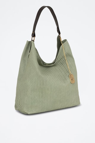 Sac porté épaule en cuir Sebastiana - Vert