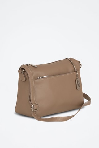 Sac bandoulière en cuir Orlanda - Anna Morellini - Marron