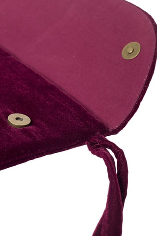Bolso de terciopelo Hisa - Burdeos